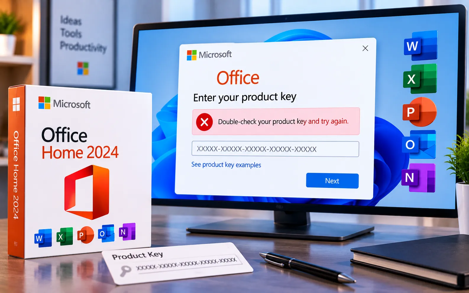 Office Activation Error Double-Check Your Product Key and Try Again